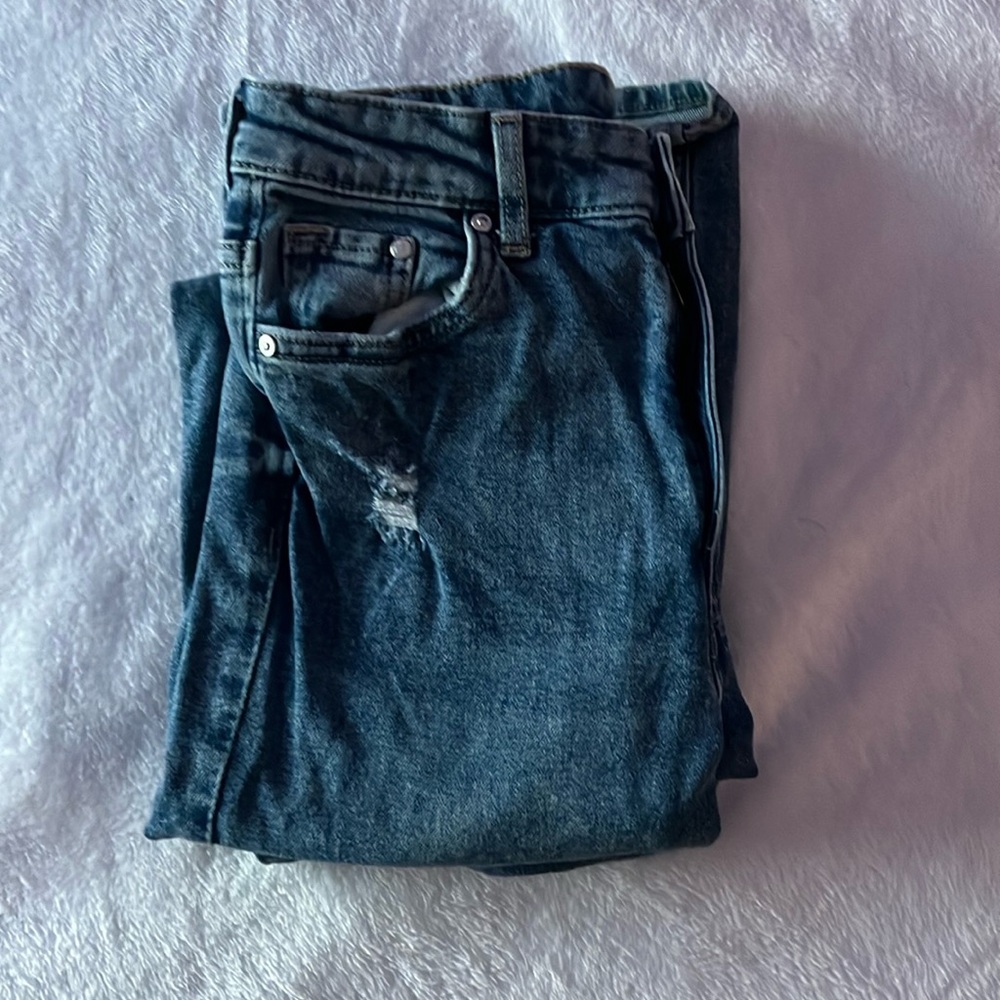 H&M Bootcut medium rise jeans medium wash straight leg